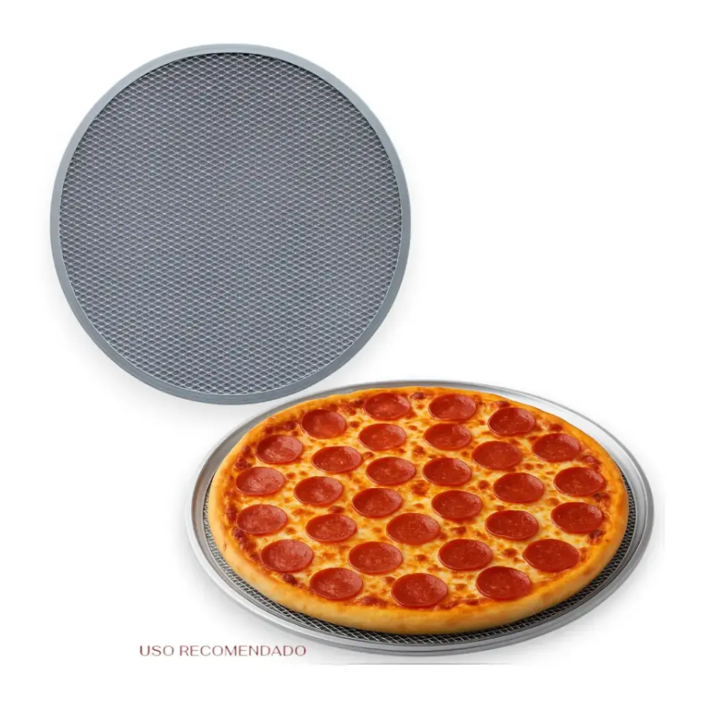 Malla Para Pizza Aluminio Reforzado 8"