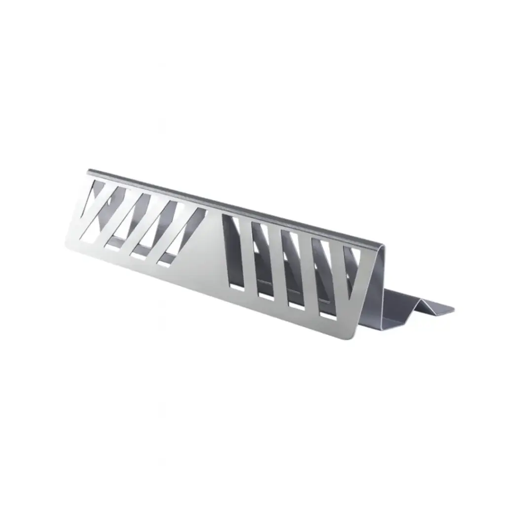 PORTA LEÑA ACERO INOX GRANDE 40 CM 