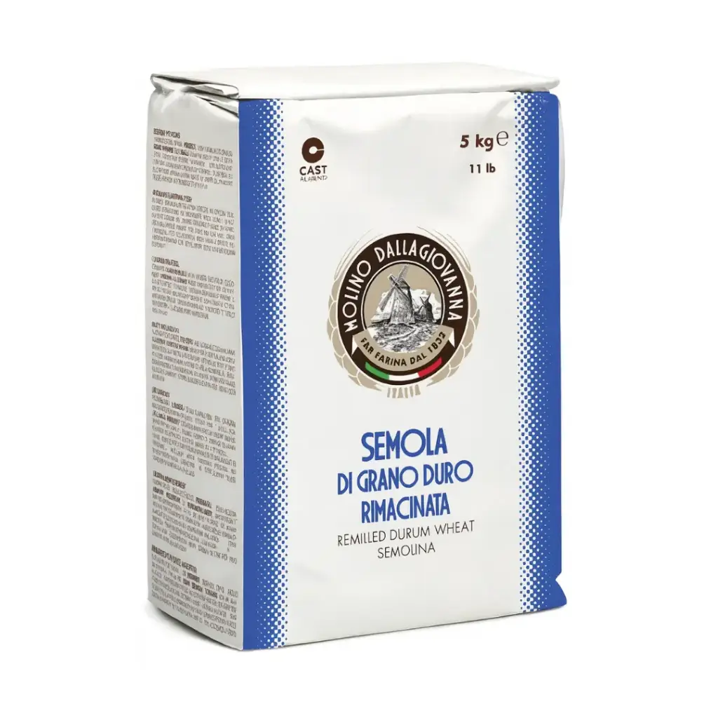 SEMOLA DE TRIGO DURO RIMACINATA MOLINO DALLAGIOVANNA  5 KG 