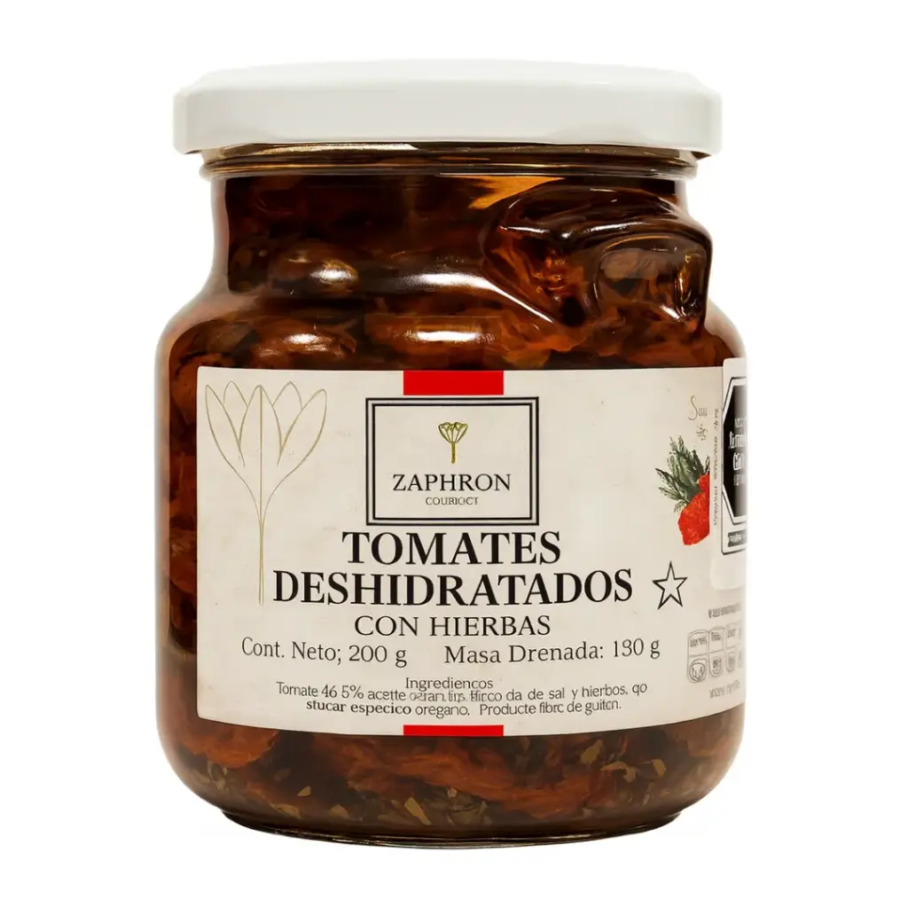 TOMATE DESHIDRATADO ZAPHRON GOURMET 200G-130G