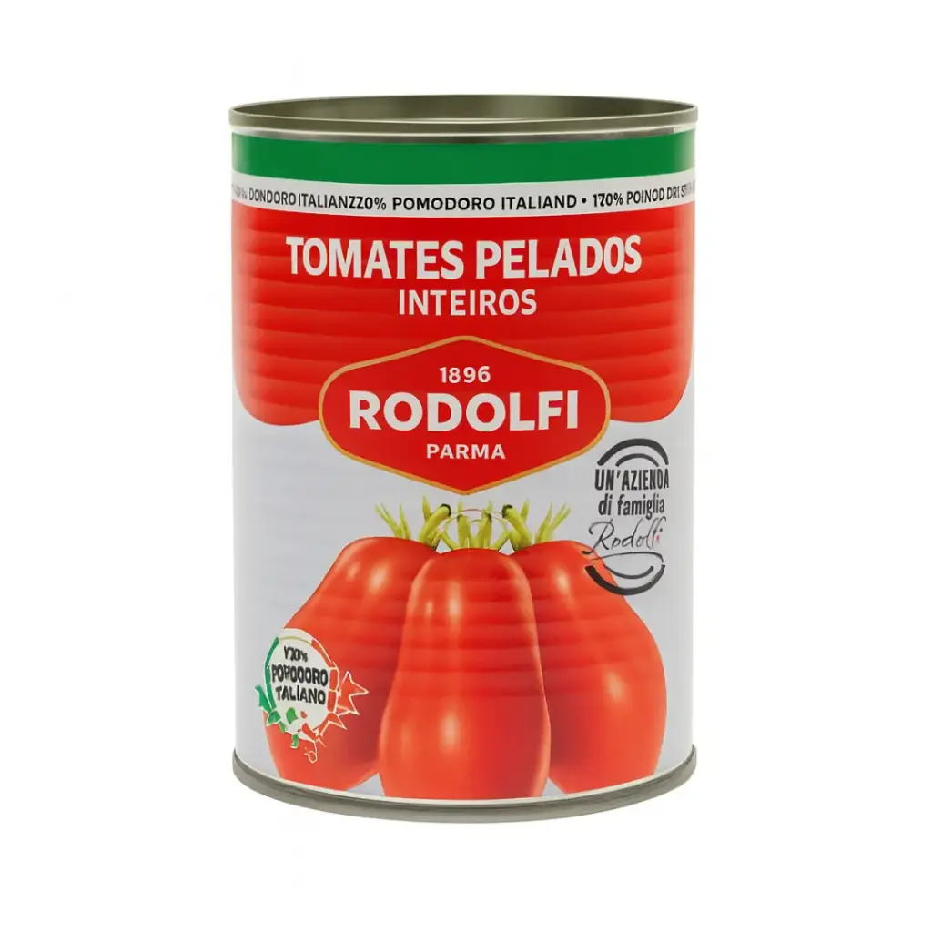 TOMATES ENTEROS PELADOS RODOLFI 400 G | 24 PIEZAS