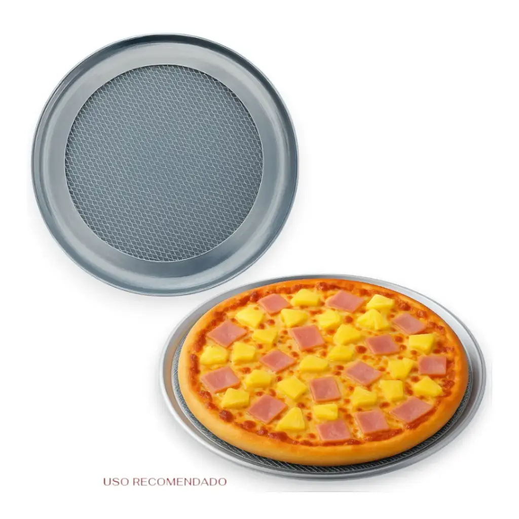 MALLA PARA PIZZA CON BORDE 14"