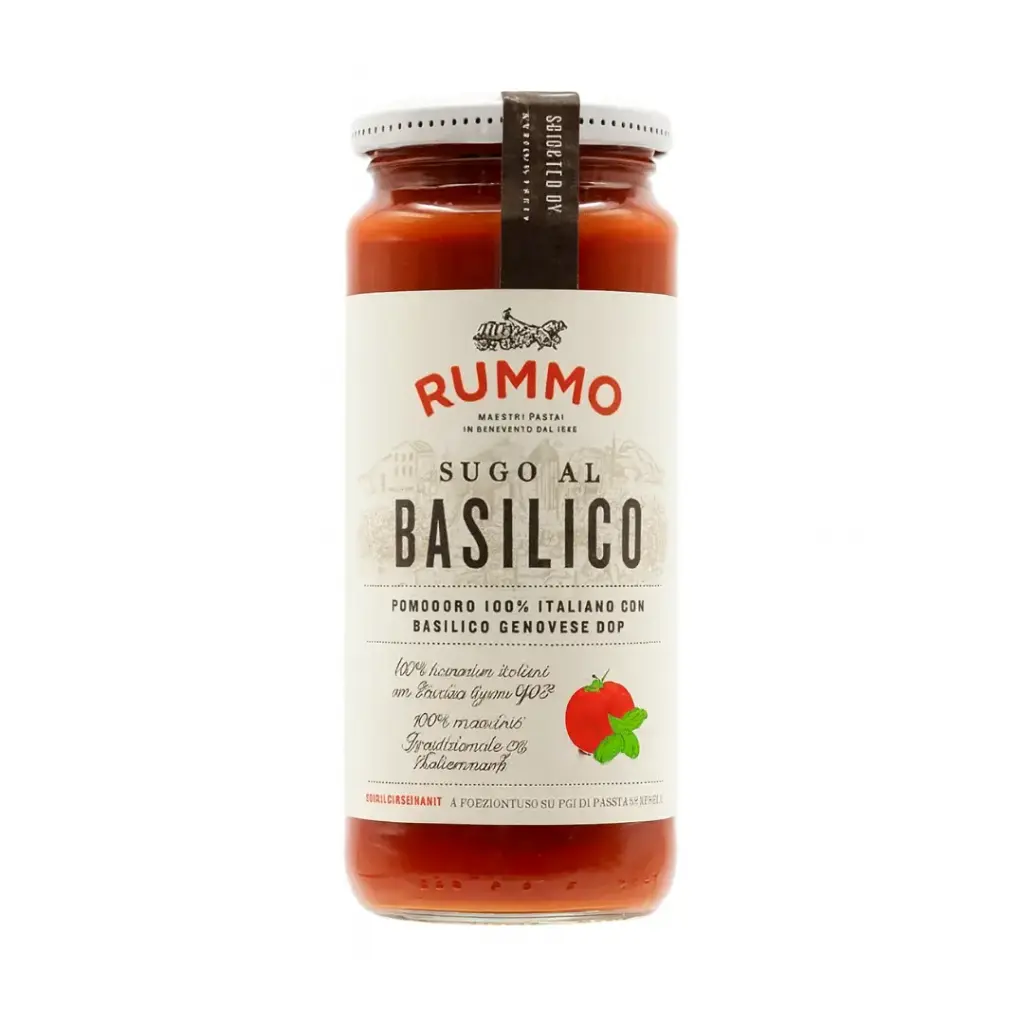 SUGO AL BASILICO RUMMO 340G | 12 PIEZAS
