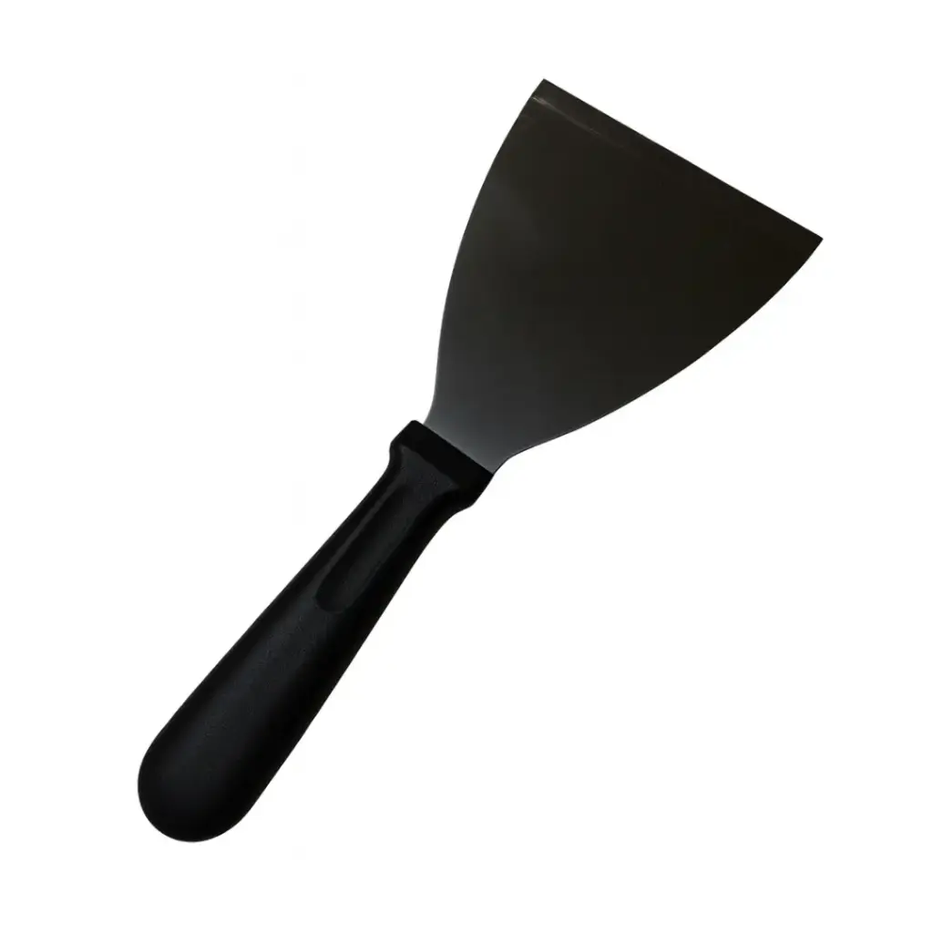 ESPATULA ACERO INOXIDABLE CON MANGO DE PLASTICO 10X24.5