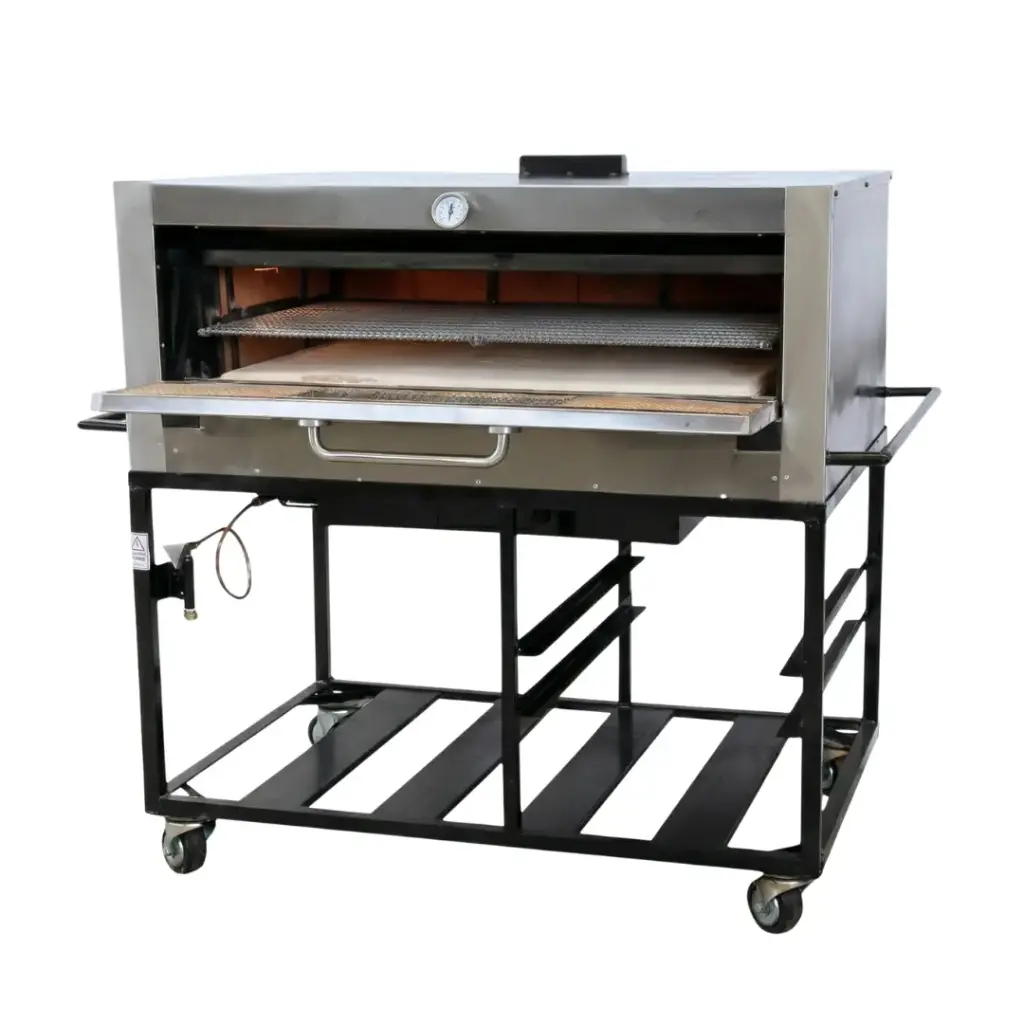 HORNO NORMAL PIZZERO 3 A 6 MALLAS CON PIEDRA REFRACTARIA HP3L MAQUIPAN