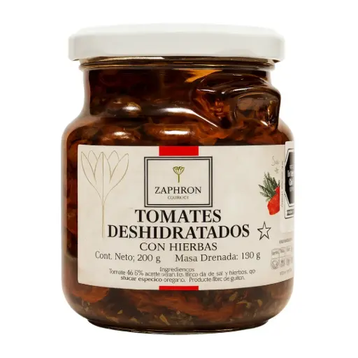 TOMATE DESHIDRATADO ZAPHRON GOURMET 200G-130G